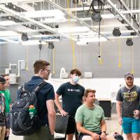 Seniors show off their engineering project